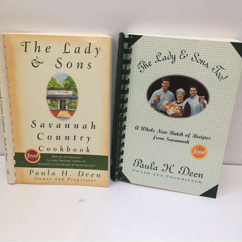 TWO PAULA DEEN COOKBOOKS 1) THE LADY & SONS 2) THE LADY & SONS‎ TOO!